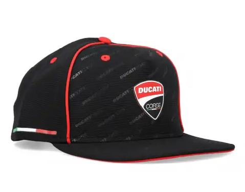 GORRA DUCATI DEBOSSED plana black