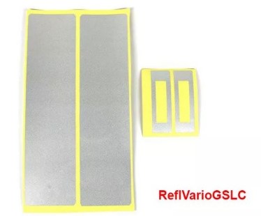 Pegatinas reflectantes maletas Vario GS LC plata