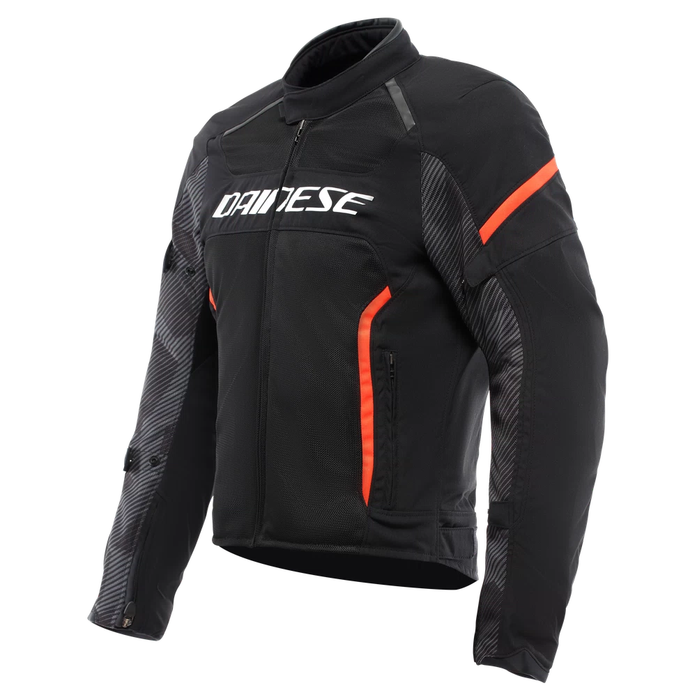 CHAQUETA DAINESE AIR FRAME 3 tex black/black/flúo-red