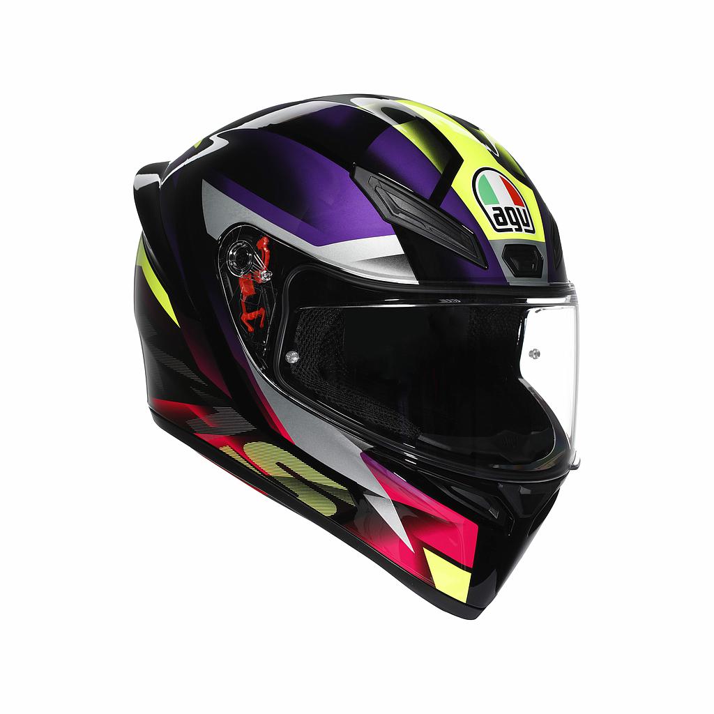 CASCO AGV K-1 S E2206 Fastlap black/purple/pink