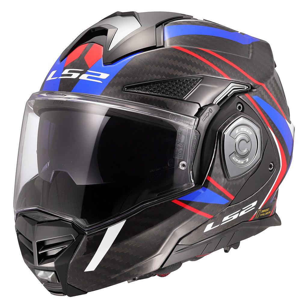 CASCO LS2 FF901 ADVANT X Carbon FUTURE II white/blue