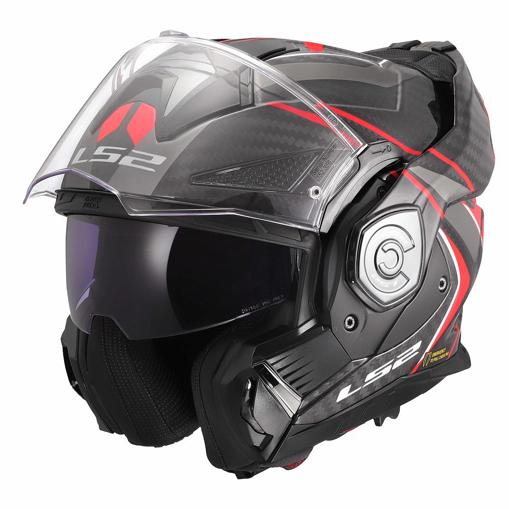 CASCO LS2 FF901 ADVANT X Carbon FUTURE II red