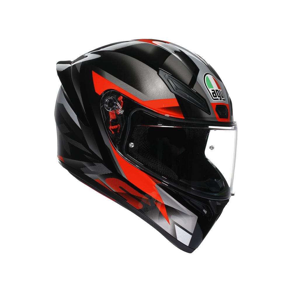 CASCO AGV K-1 S E2206 Fastlap black/grey/red