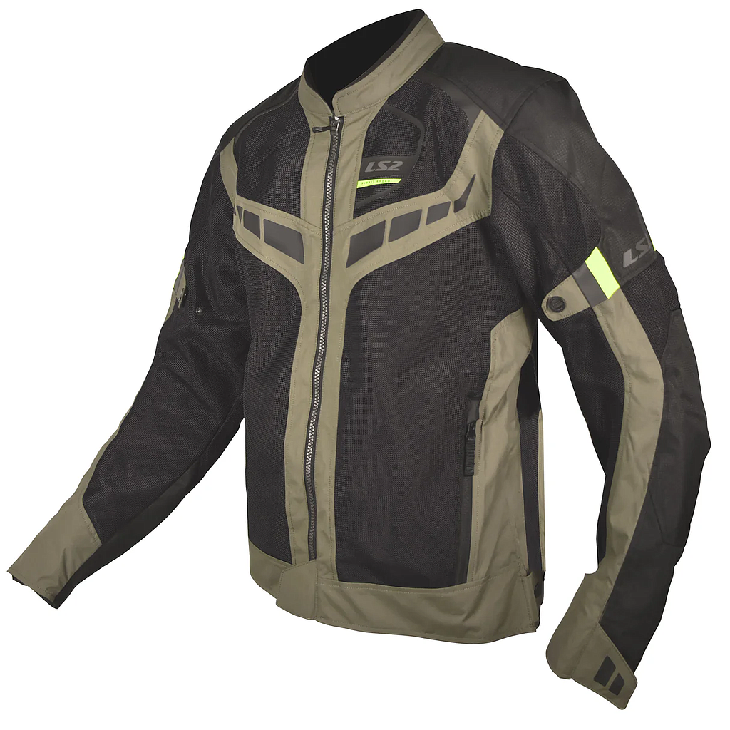 CHAQUETA LS2 GARDA AIR green/black/yellow