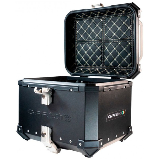 Top case GPR aluminio negro 45 lts.