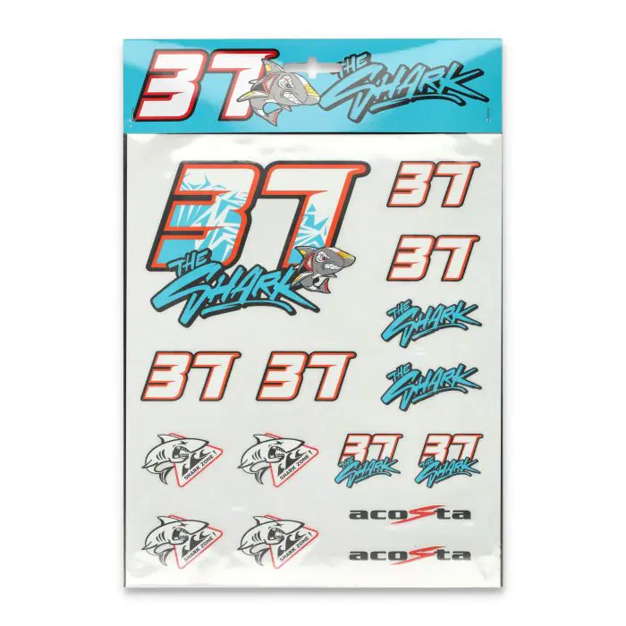 STICKER PEDRO ACOSTA 37 20x24 cm.