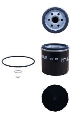 FILTRO DE ACEITE MAHLE p/BMW OC91D