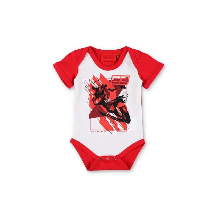 Body romper MARQUEZ GRAPHIC wh/rd