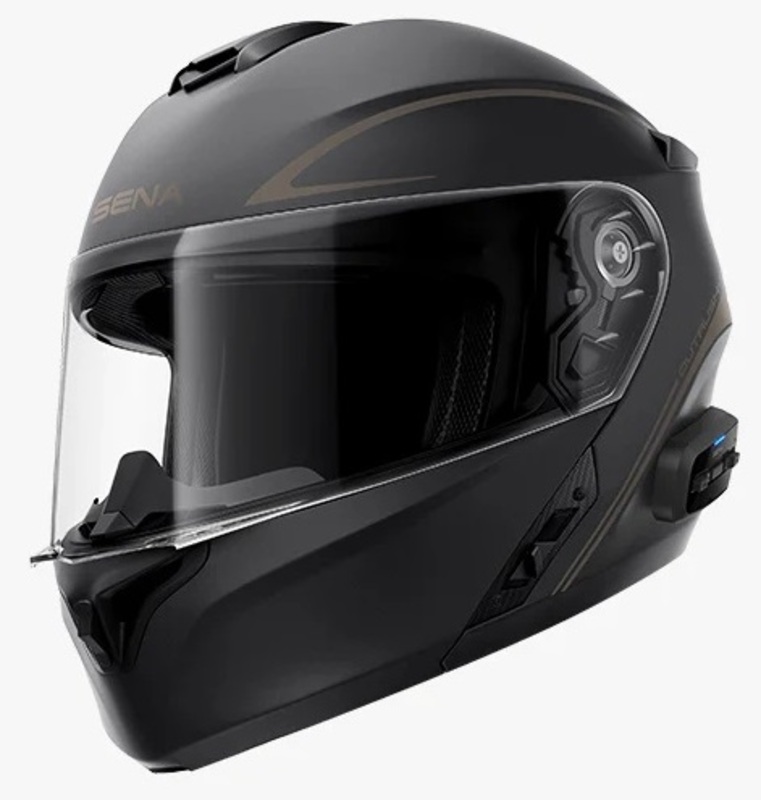 Casco SENA Outrush R c/intercom integrado ng.