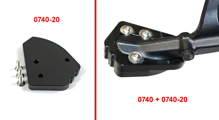 Ampliación base pata de cabra p/BMW R1300GS