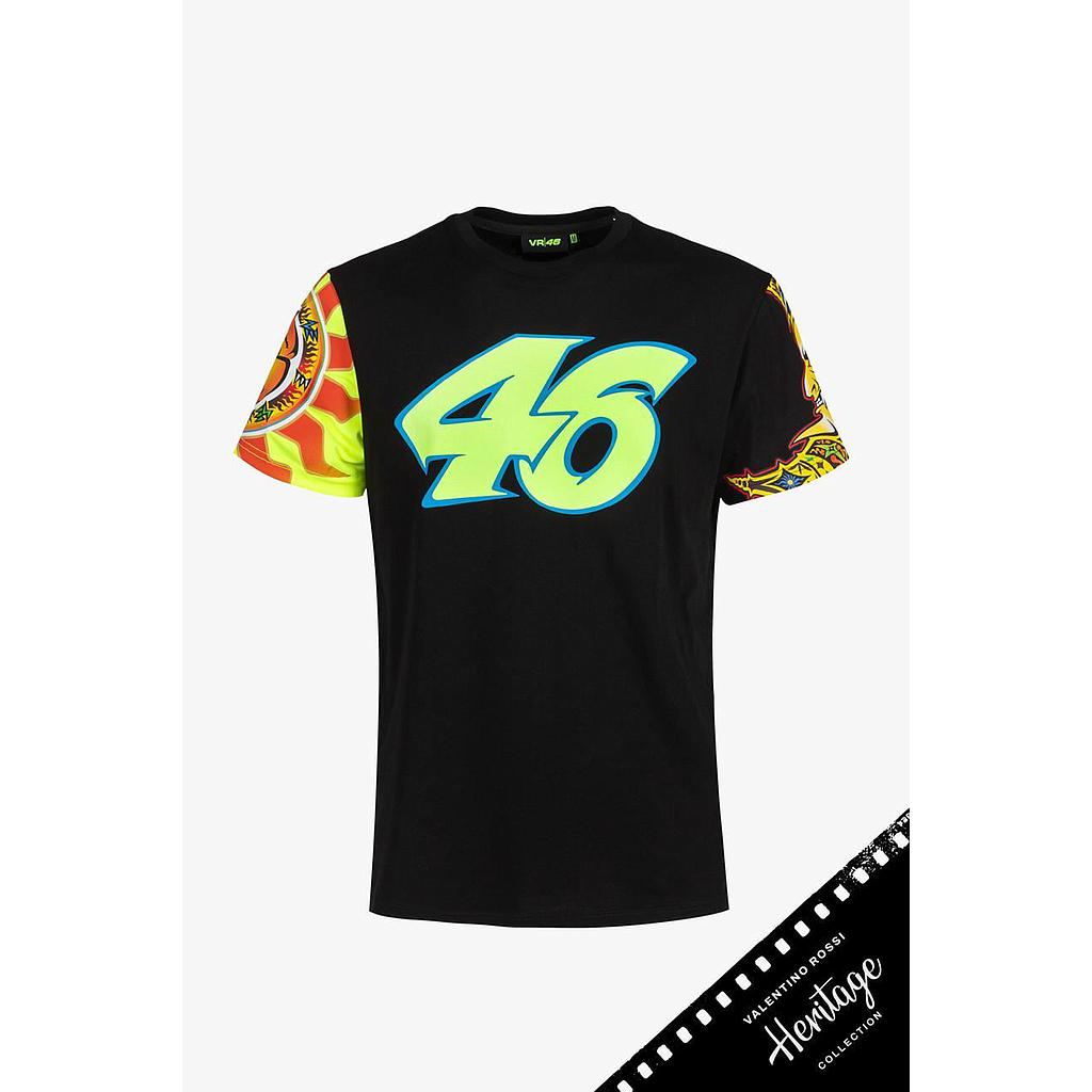 Camiseta VR46 Heritage Sole Luna black