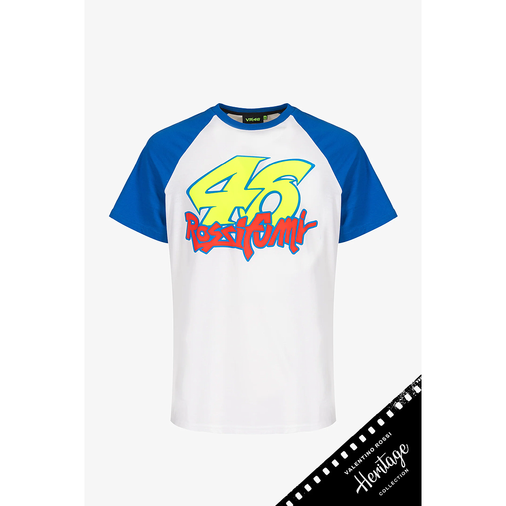 Camiseta VR46 Heritage Rossifumi 46 white