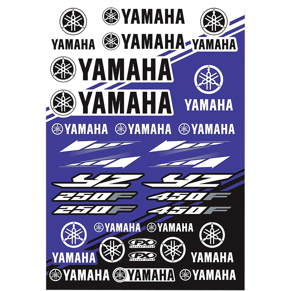 Kit pegatinas YAMAHA 32 x 46 cm.