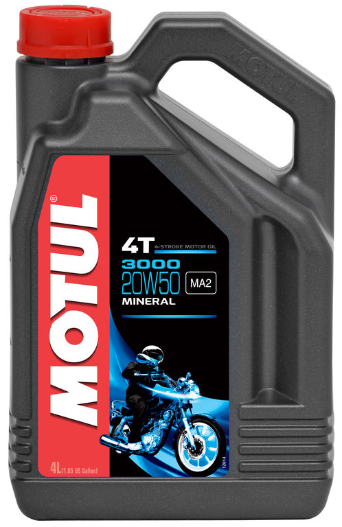 ACEITE MOTUL 3000 20W50 4T x 4 lts.