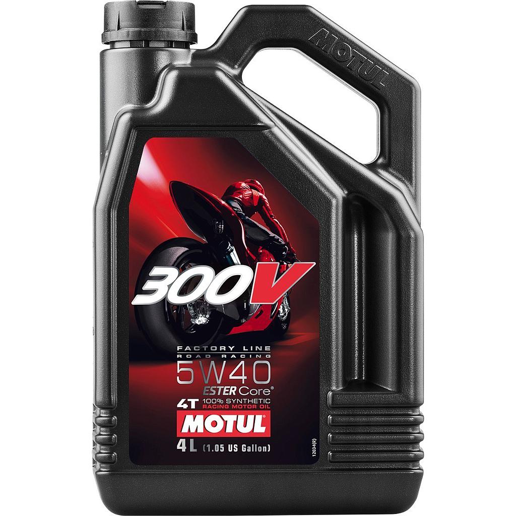 ACEITE MOTUL 300V FL ROAD RAC.5W40 4T 4L