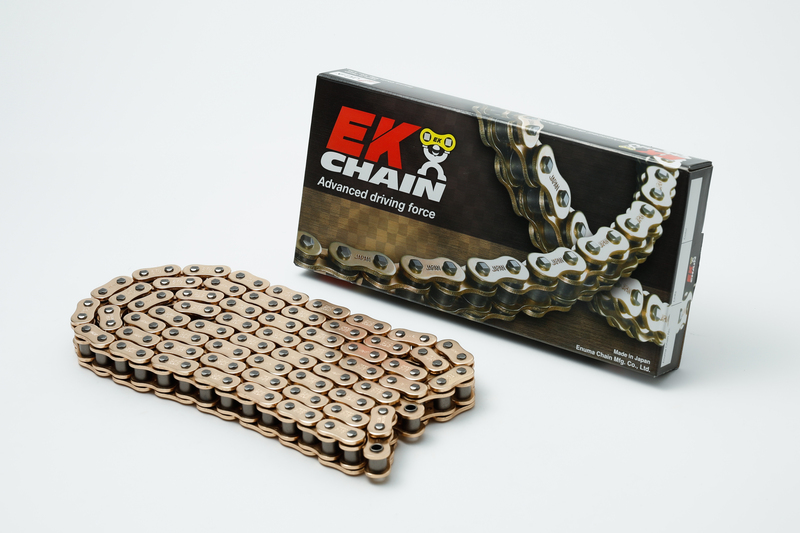 CADENA EK 530ZVX3-120 Retenes NX-Ring - Cierre tipo remache oro