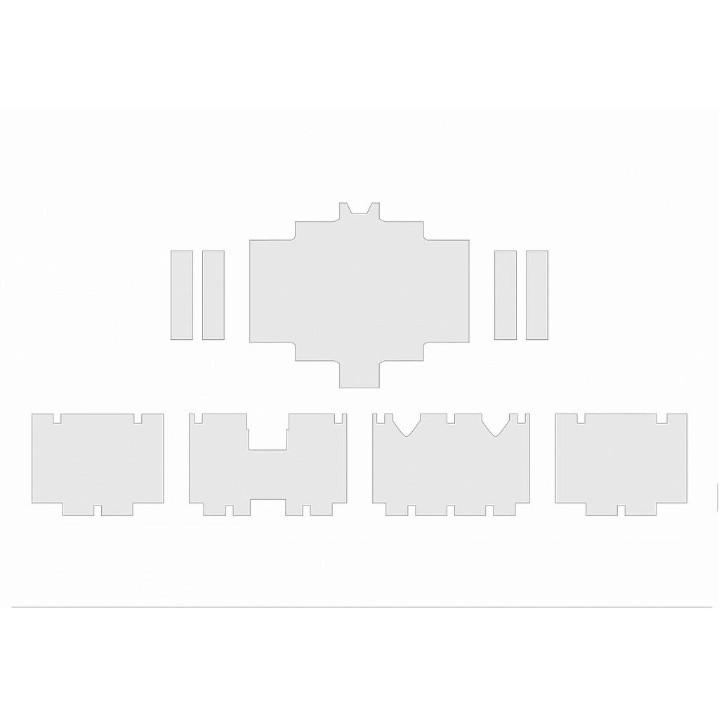 Set adhesivo protector top case 04-12 transp.