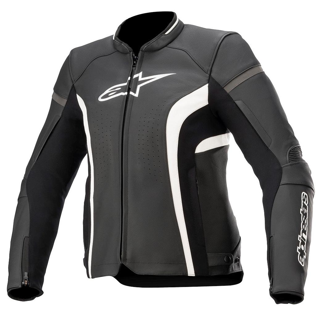 CHAQUETA ALPINESTARS KIRA V2 LADY BLACK/WHITE