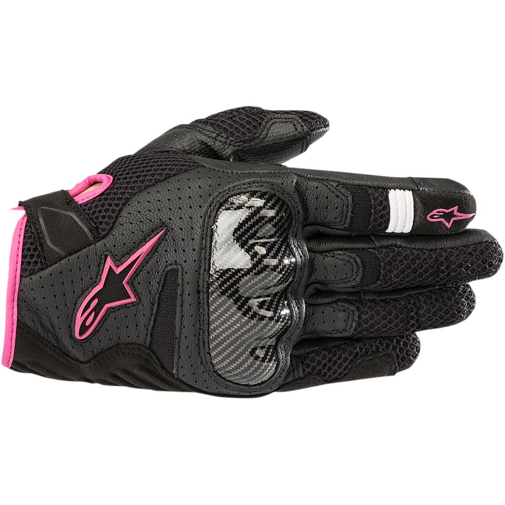 GUANTES ALPINESTARS SMX-1 AIR V2 LADY BLACK/FUXIA