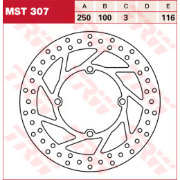 DISCO DE FRENO TRW MST307