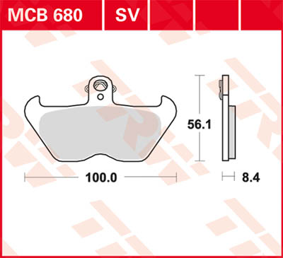 PASTILLAS DE FRENO TRW MCB680SV