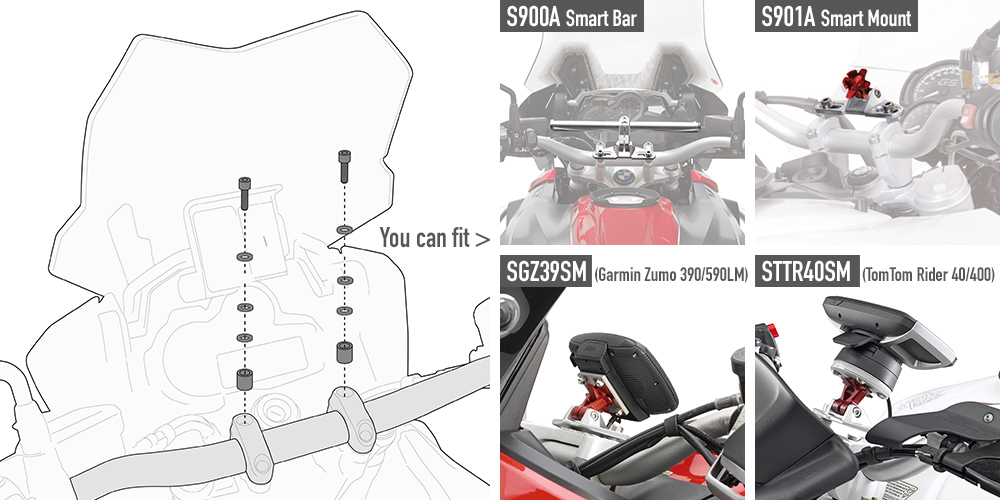 KIT MONTAJE GIVI S900A P/BMW GS