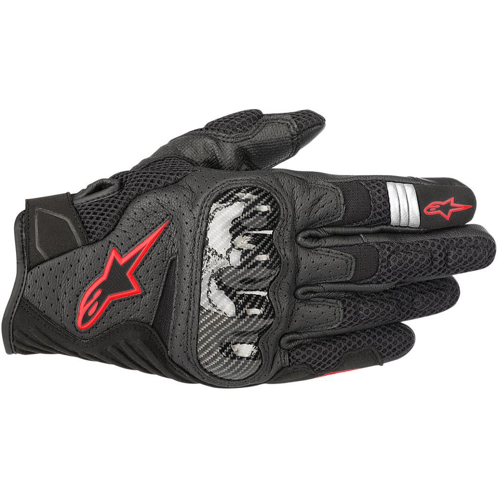 GUANTES ALPINESTARS SMX-1 AIR V2 BLACK/RED FLUO