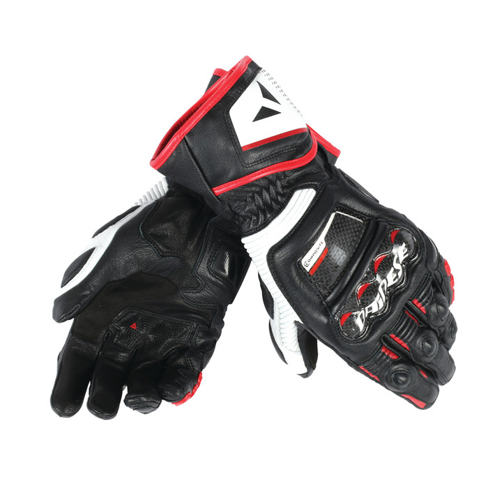 GUANTES DAINESE DRUID D1 BLACK/WHITE/LAVA RED