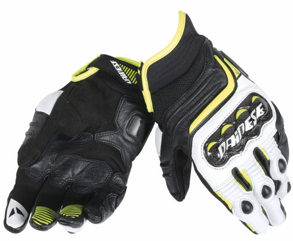GUANTES DAINESE CARBON D1 BLACK/WHITE/FLUO YELLOW