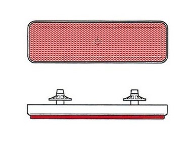 CATADIOPTRICO RECTANGULAR TRASERO