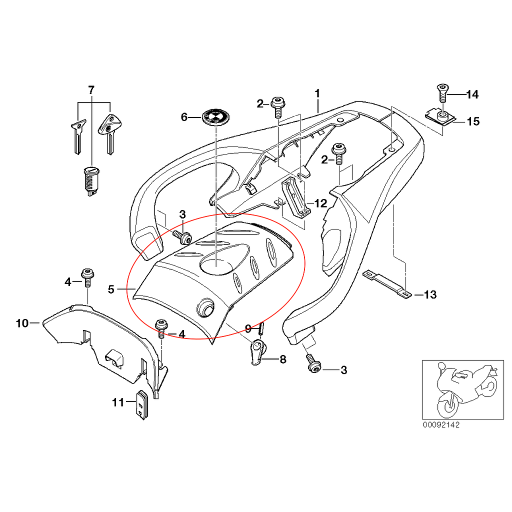 TAPA COLIN TRASERA F650GS