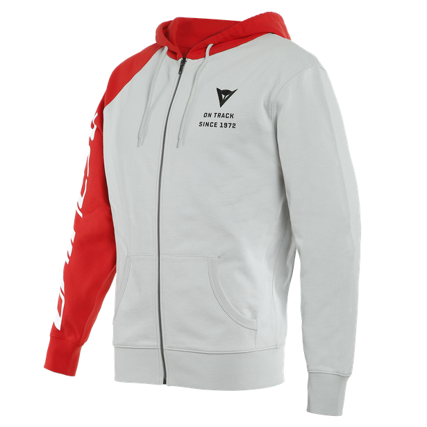Sudadera DAINESE PADDOCK FULL-ZIP glacier grey/red
