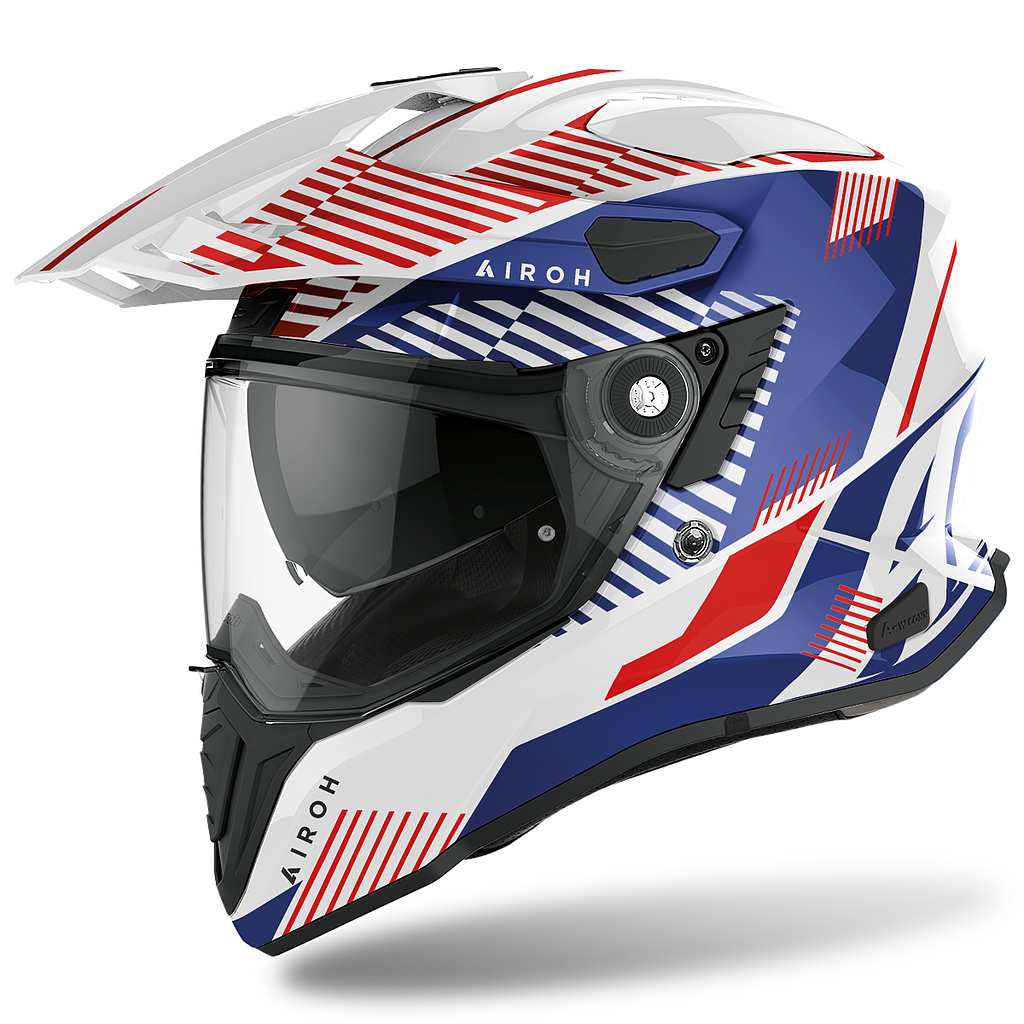 CASCO AIROH COMMANDER BOOST wh/bl gloss