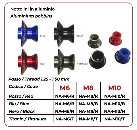 Diabolos BIKE LIFT M6 p/Yamaha-Aprilia-Triumph rojo
