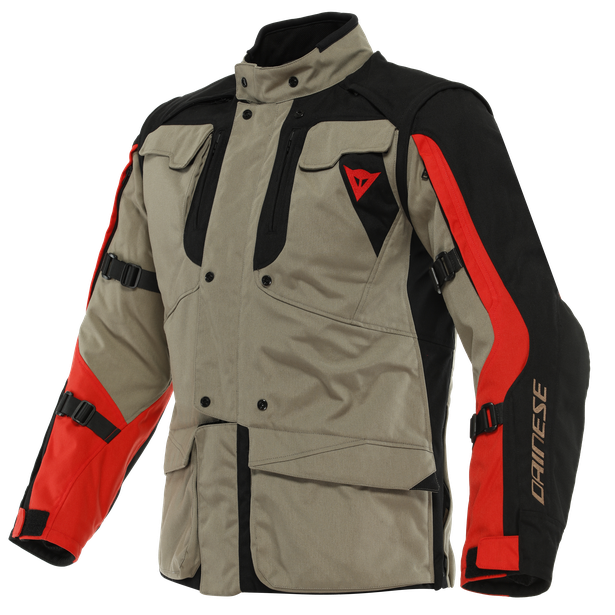 CHAQUETA DAINESE ALLIGATOR walnut/black/lava red