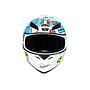 CASCO AGV K-1 TOP ROSSI WINTER TEST 2017