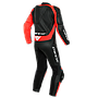 Traje DAINESE ASSEN 2 1pc. perforado black/black/fluo red