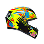 CASCO AGV K-3 E2206 ROSSI WINTER TEST 2019