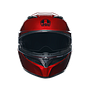 CASCO AGV K-3 E2206 MONO COMPETIZIONE RED