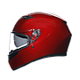 CASCO AGV K-3 E2206 MONO COMPETIZIONE RED