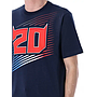 CAMISETA QUARTARARO 20 RAYAS blue