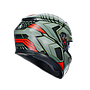 CASCO AGV K-3 E2206 DECEPT matt black/green/red