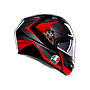 CASCO AGV K-3 E2206 STRIGA black/grey/red