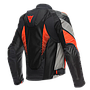 CHAQUETA DAINESE SUPER RIDER 2 black/dark-gull-gray/flúo red