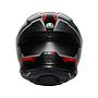 CASCO AGV K-6 S E2206 KARVE matt black/white/red