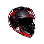 CASCO AGV K-3 E2206 STRIGA black/grey/red