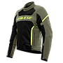 CHAQUETA DAINESE AIR FRAME 3 tex army green/black/yellow