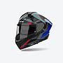 Casco AIROH MATRYX ROCKET blue/red gloss