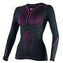 CAMISETA TERMICA DAINESE D-CORE m/larga black/fuxia