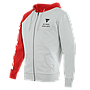 SUDADERA DAINESE PADDOCK FULL-ZIP glacier grey/red